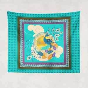 Summer Peacock Tapestry