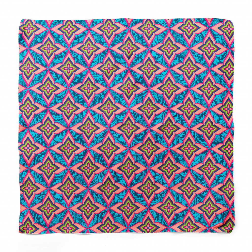SILK SQUARE SCARF PORCELAIN DREAM main image 1