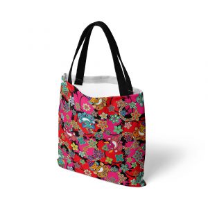 Ganesh with Lotus Flower Canvas Tote Bag
