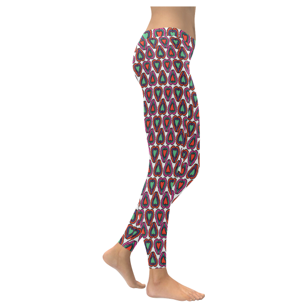 Hearts Colored Low Rise Leggings – BollyDoll