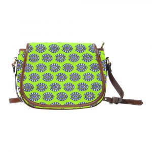 Coral Fish Green Pattern Saddle Bag