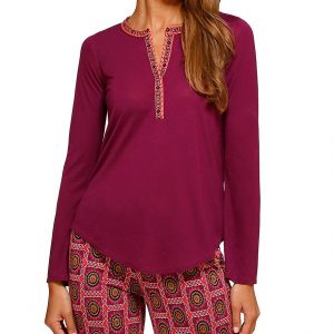 Embroidered Lounge Top