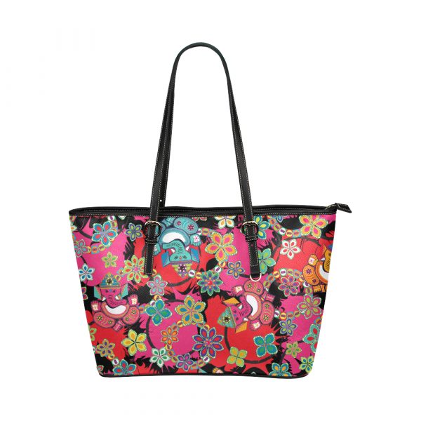 Lotus Flower Leather Tote Bag – BollyDoll
