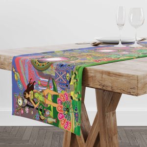 Wide Print The Bangles Table Runner
