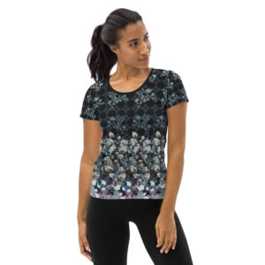 Flower Butterfly Athletic Tshirt